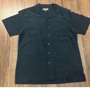 Denver Hayes Blue Button Up Shirt Small Chest 40"